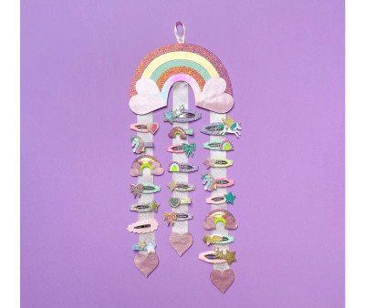 Porte-barrettes Rainbow Hearts