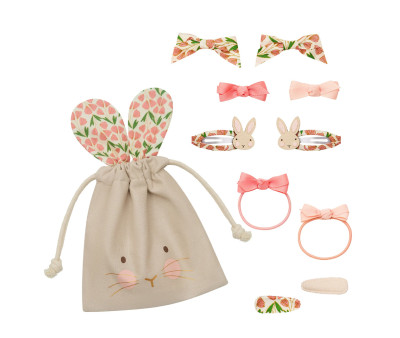 Bolsa de Pascua con 10 Accesorios de Pelo Pink