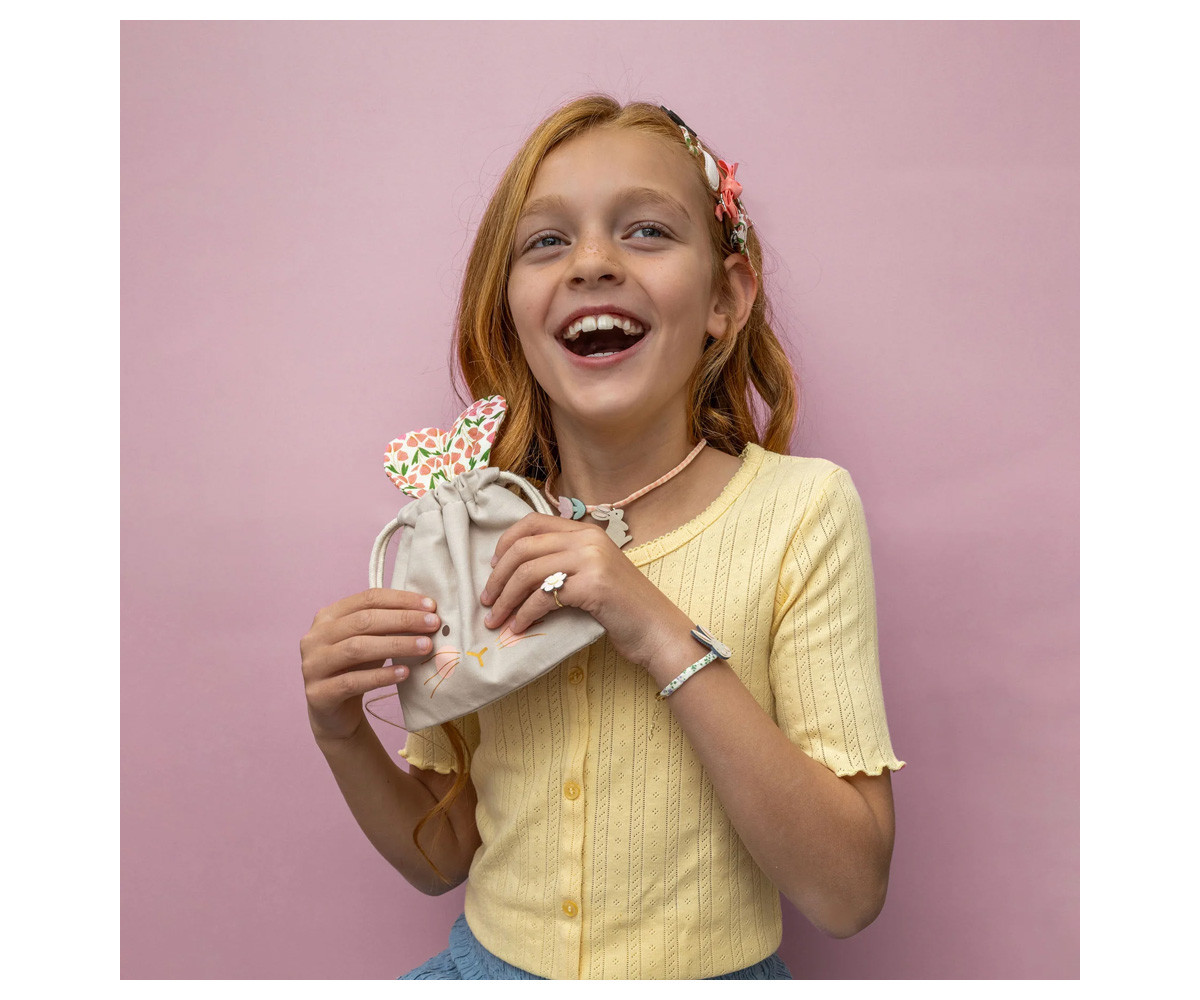 Bolsa de Pascua con 10 Accesorios de Pelo Pink