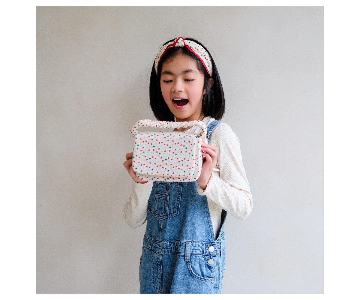 Diadema Heart Print Knotted Alice