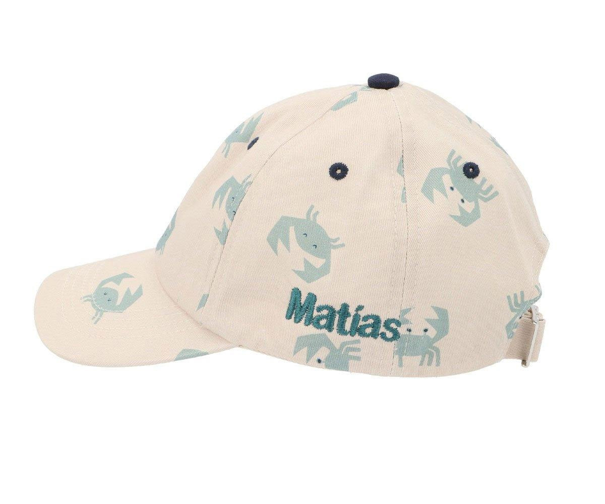 Gorra con Visera Rory Seersucker Personalizable Stripe Pale Tuscany Creme de la Creme