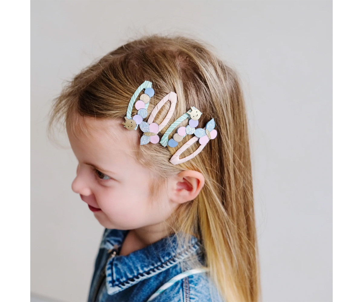 4 Clips de Pelo Hungry Caterpillar Clics Clacs