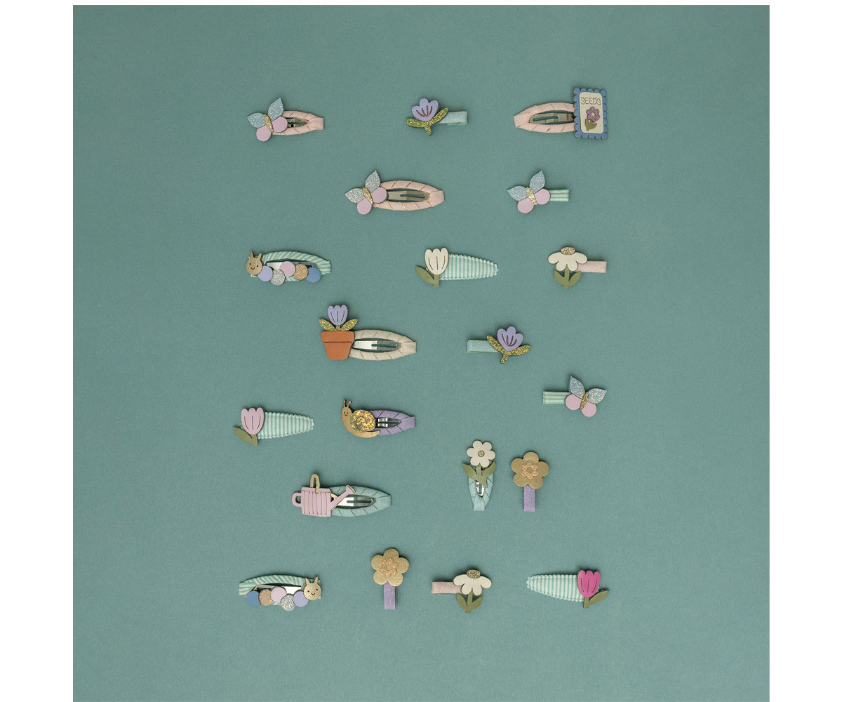 4 Clips de Pelo Hungry Caterpillar Clics Clacs