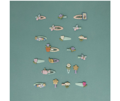 4 Clips de Pelo Hungry Caterpillar Clics Clacs