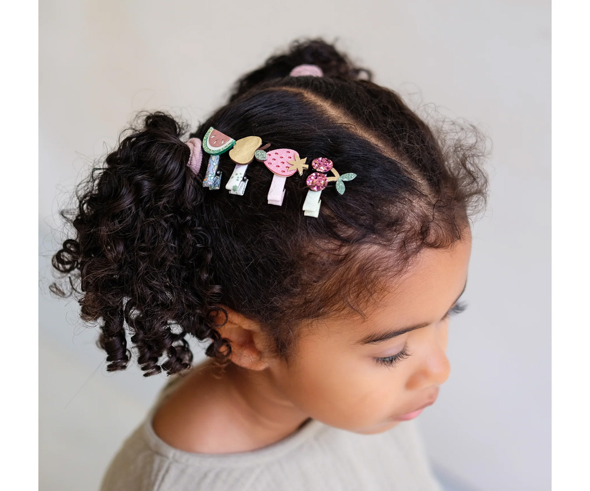 8 Mini Pinzas de Pelo Fruit Salad