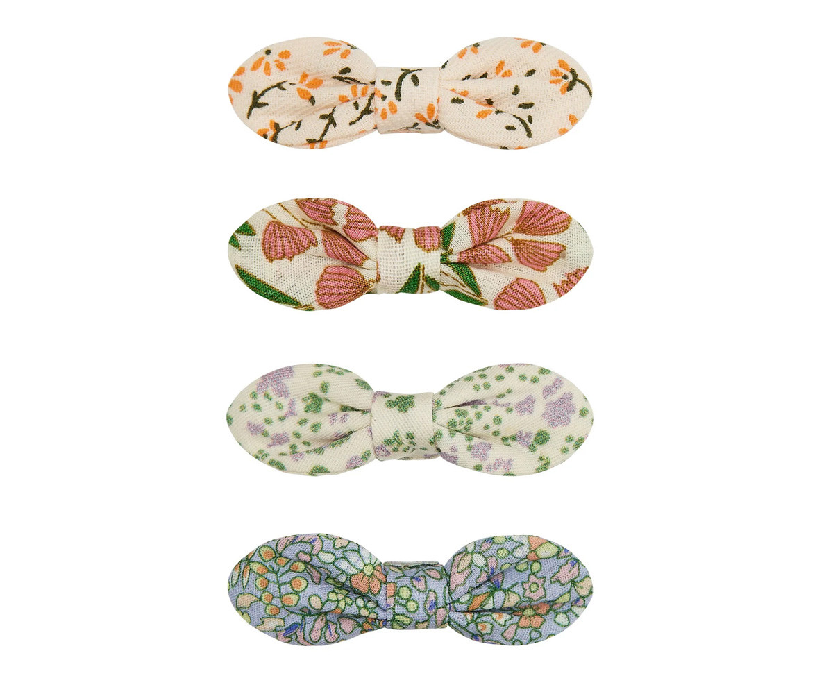 4 Clips de Lazos Flora