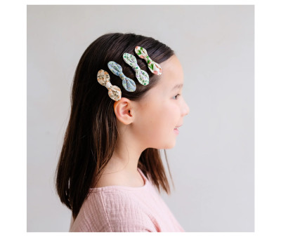 4 Clips de Lazos Flora