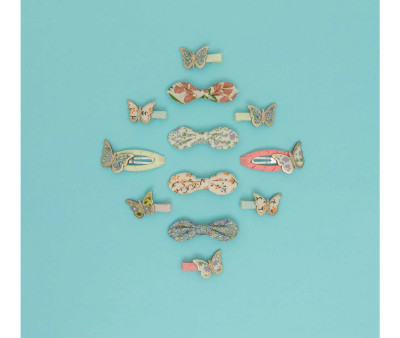 4 Clips de Lazos Flora