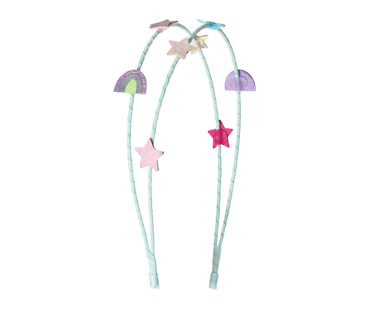 Diadema Doble Rainbow and Stars Alice