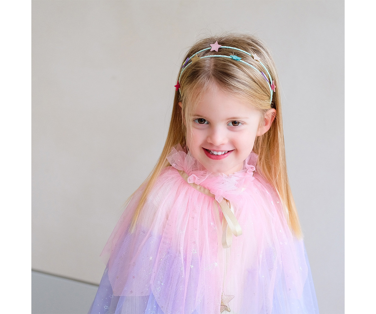 Diadema Doble Rainbow and Stars Alice