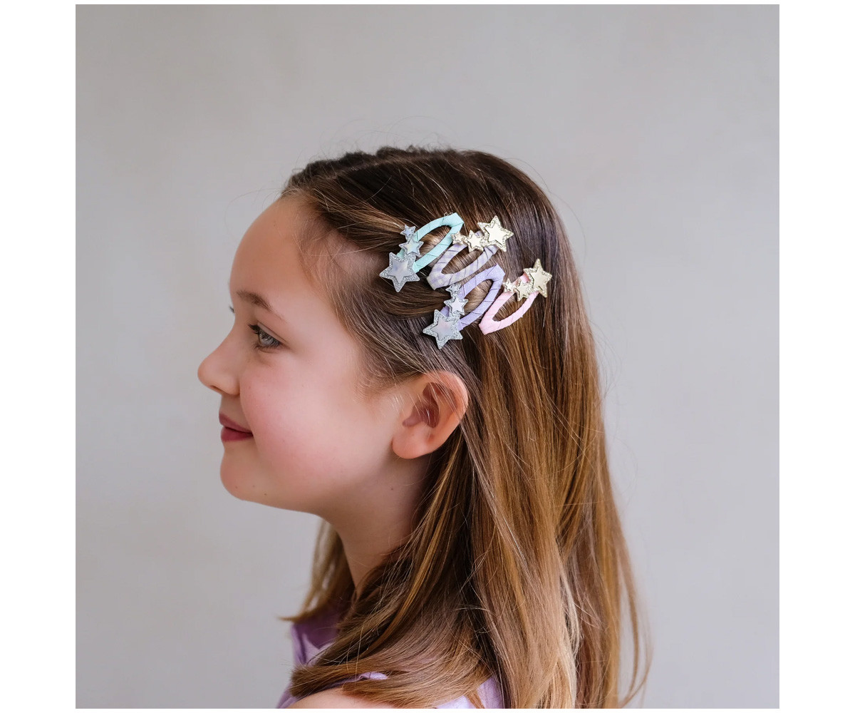 4 Clips de Pelo Trailing Star Clic Clacs