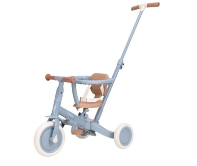 4-in-1 Tricycle with Push Bar Safari Dreams Blue