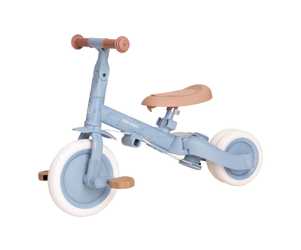 4-in-1 Tricycle with Push Bar Safari Dreams Blue
