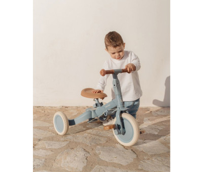 4-in-1 Tricycle with Push Bar Safari Dreams Blue