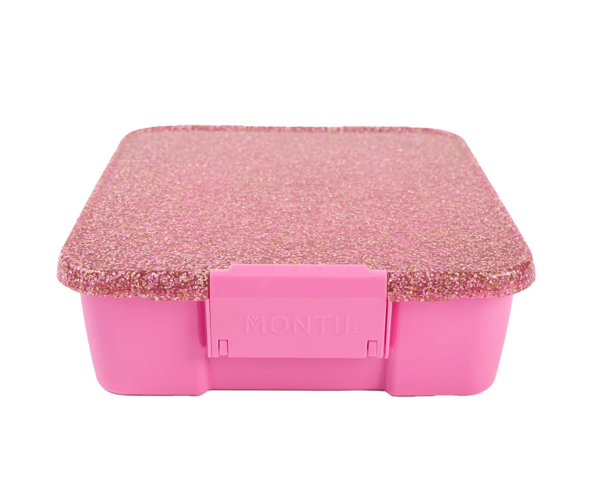 Caja de Almuerzo Bento 5 Pink Floss Glitter 5 Compartimentos