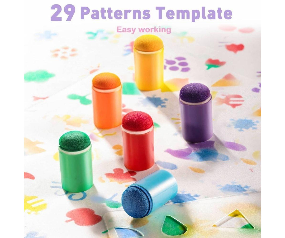 Libro Creativo per Dipingere con le Dita e Tamponi