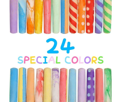 24 Gessetti Lavabili Jumbo + 2 Impugnature