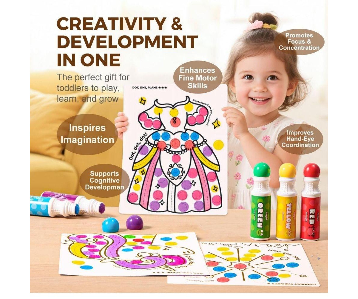 Set Creativo di Pennarelli Dot Markers