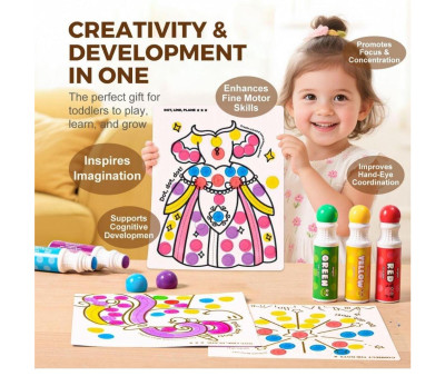 Set Creativo di Pennarelli Dot Markers