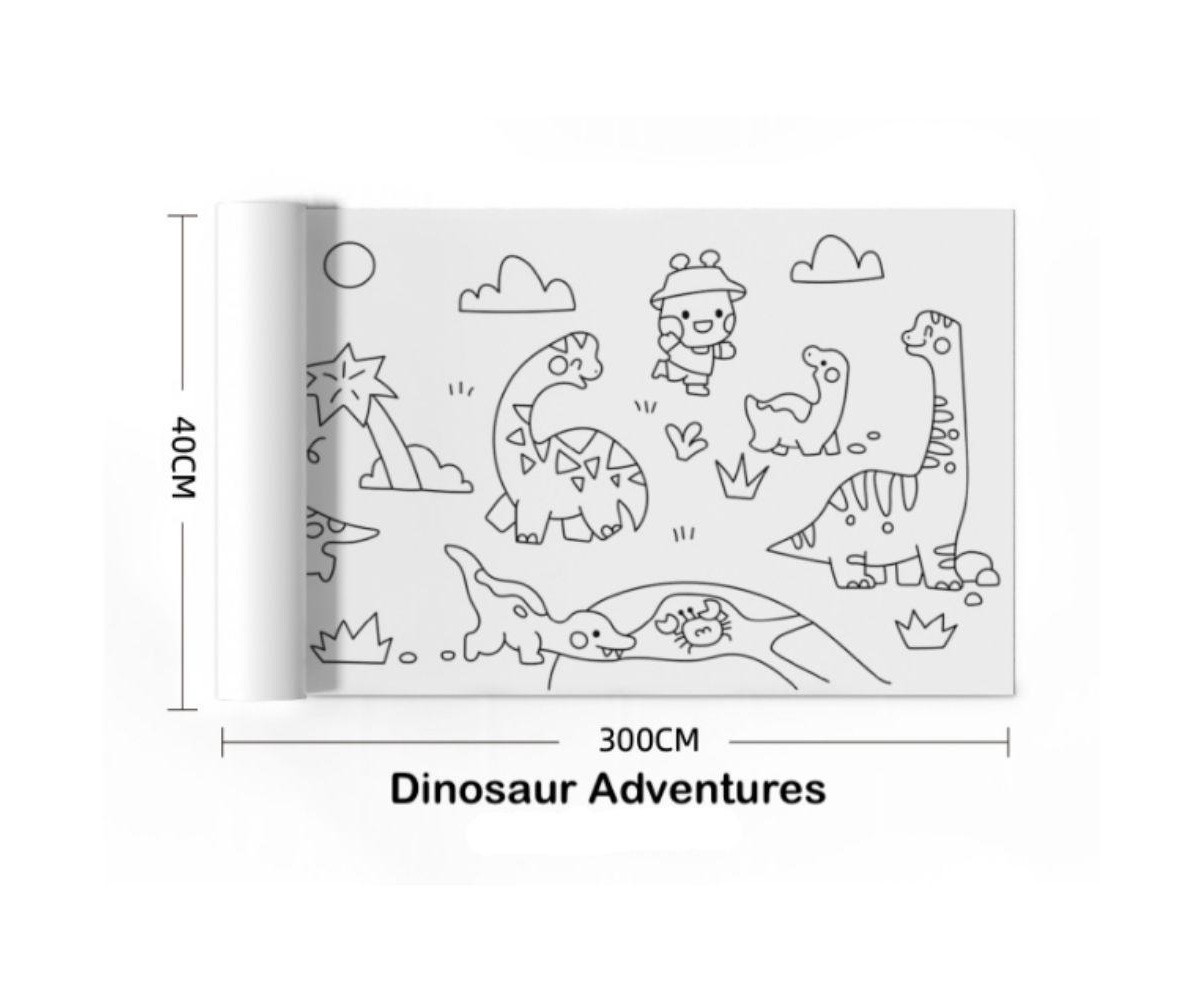 Rotolo Carta Adesiva Poster Dinosaur Adventures