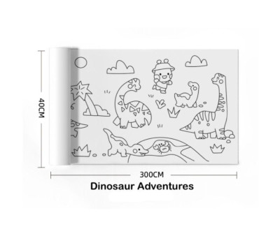 Rotolo Carta Adesiva Poster Dinosaur Adventures