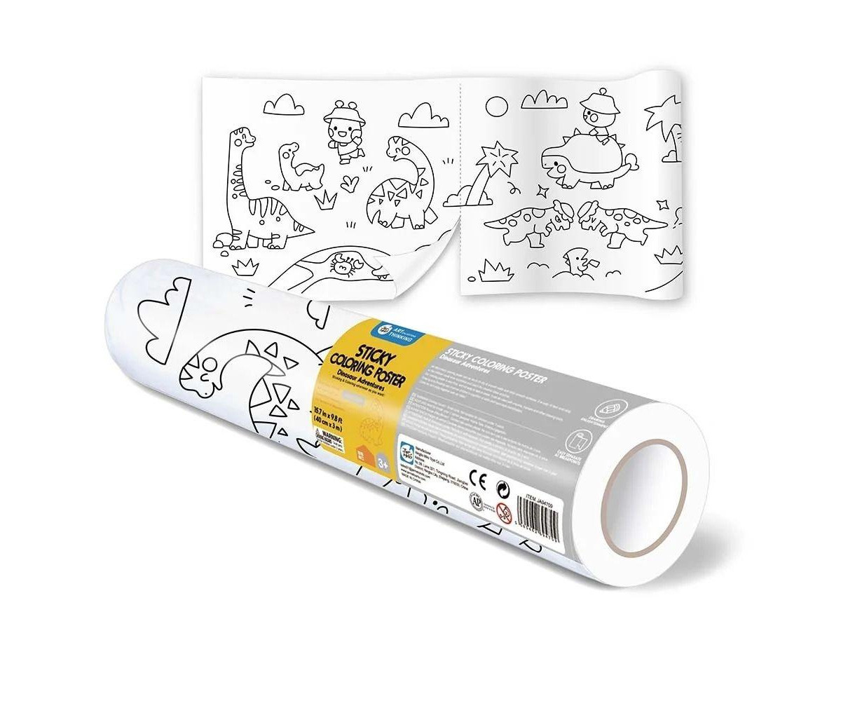 Rotolo Carta Adesiva Poster Dinosaur Adventures