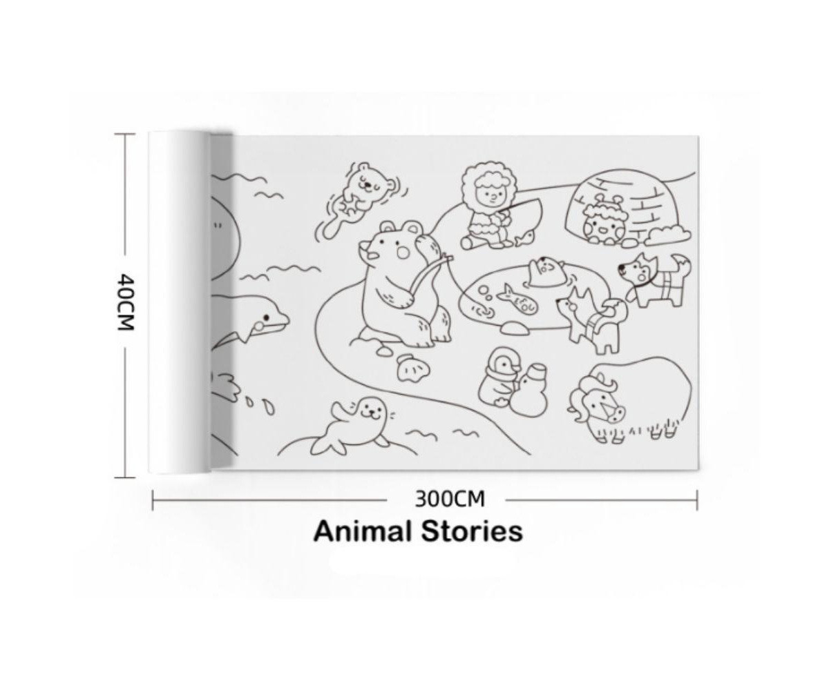 Rotolo Carta Adesiva Poster Animal Stories