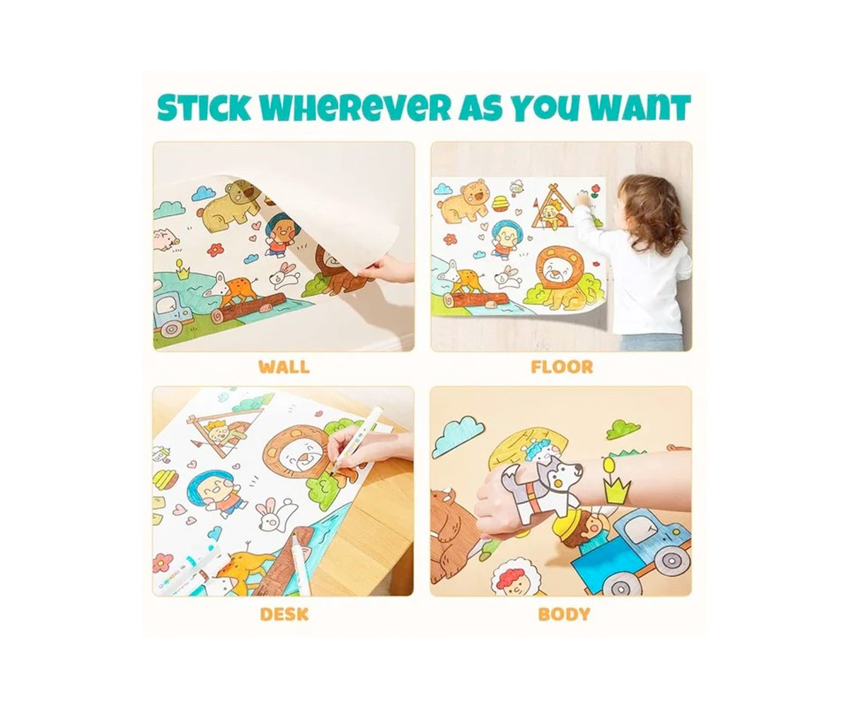 Rotolo Carta Adesiva Poster Animal Stories