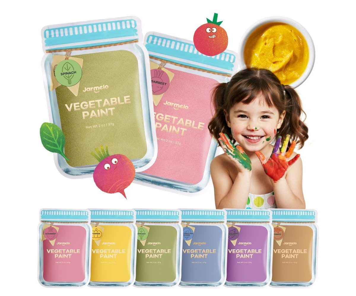 Peinture Végétale Naturelle en Poudre 6 Couleurs