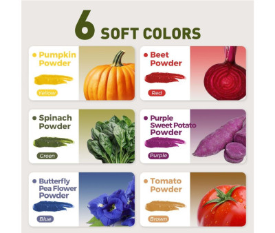 Peinture Végétale Naturelle en Poudre 6 Couleurs