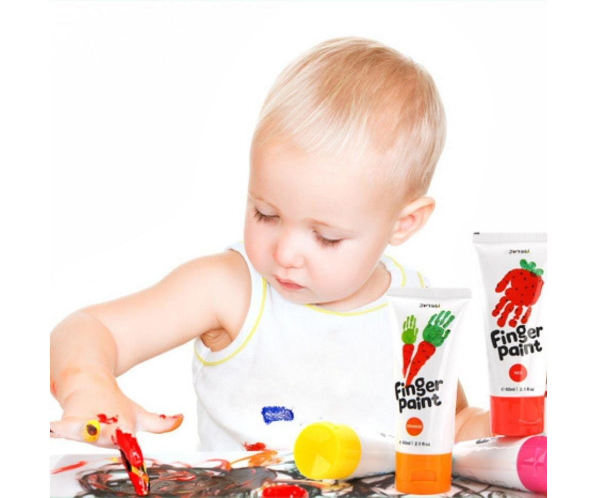 Seau de Peinture au Doigts 6 Couleurs