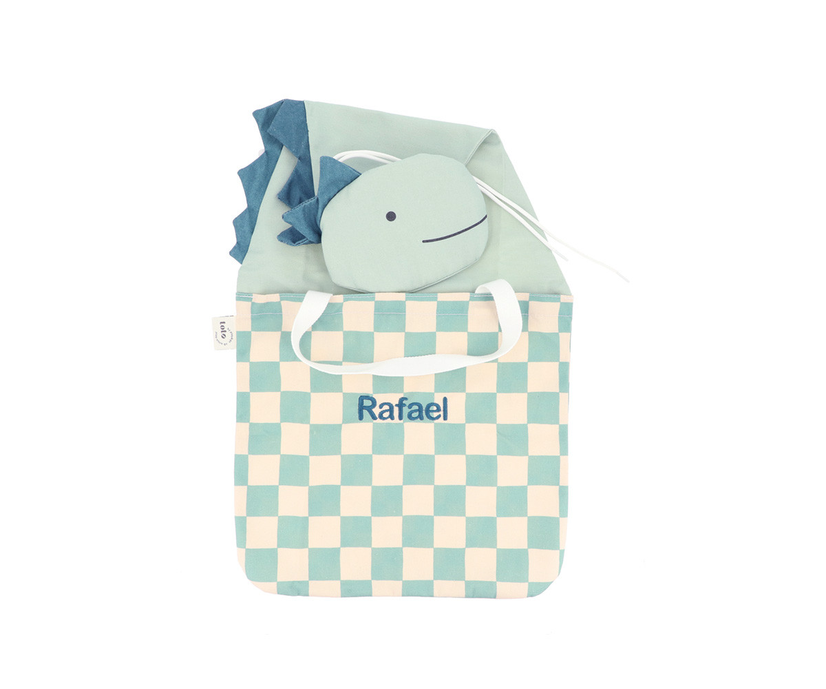 Rangement Mural + Sac Toto Dino Personnalisable