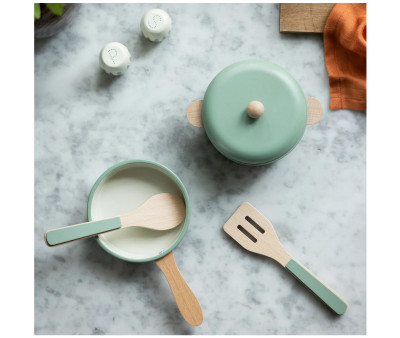 Set de Ollas y Sartenes de Madera Sage Green