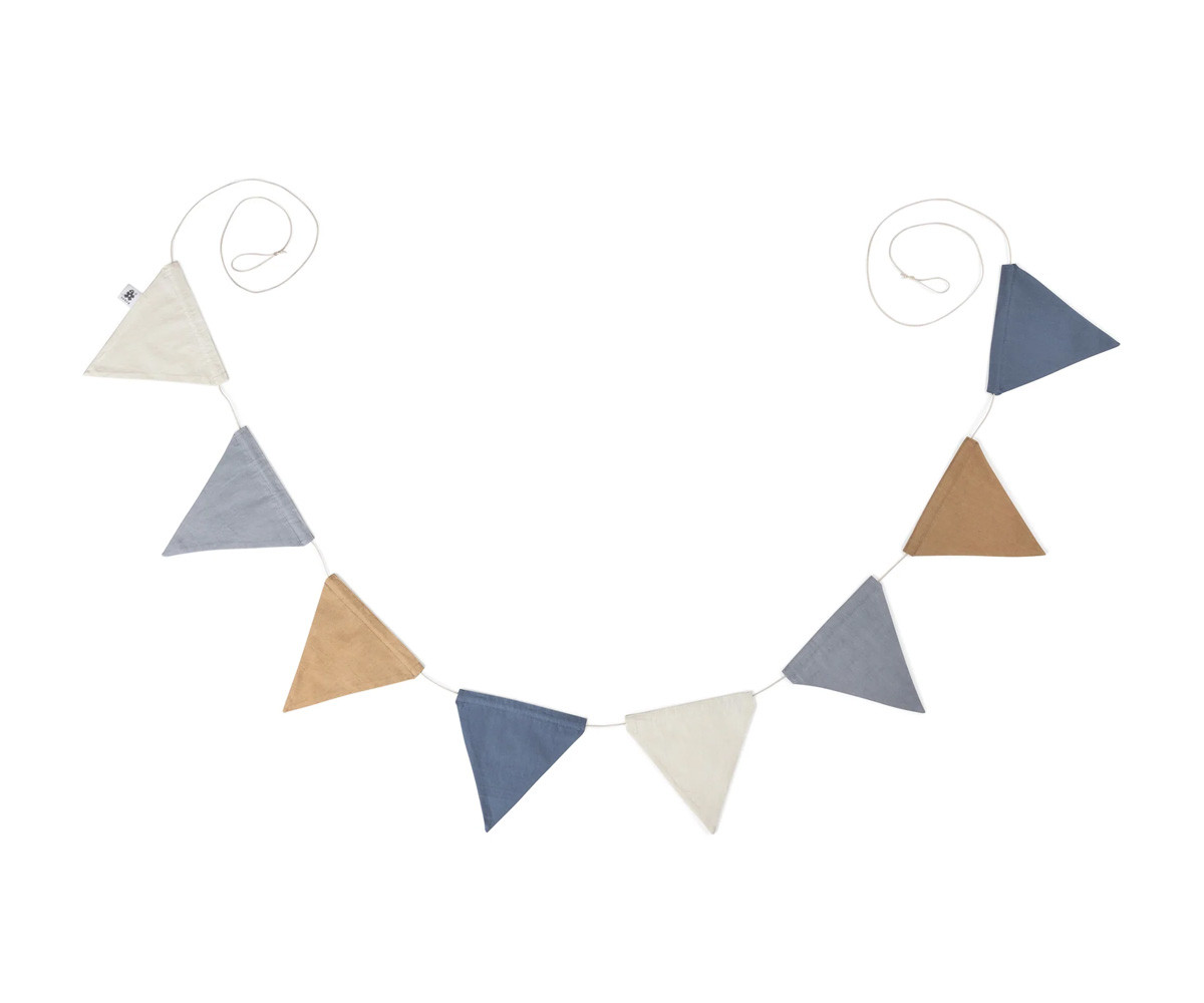 Guirnalda Infantil de Tela Doble Cara Forest Lake Blue