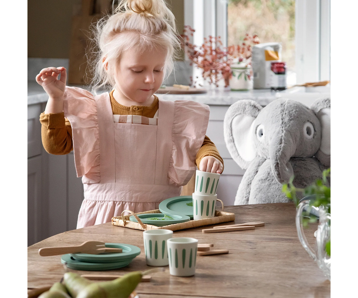 Vajilla Infantil de Madera para 4