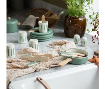 Vajilla Infantil de Madera para 4