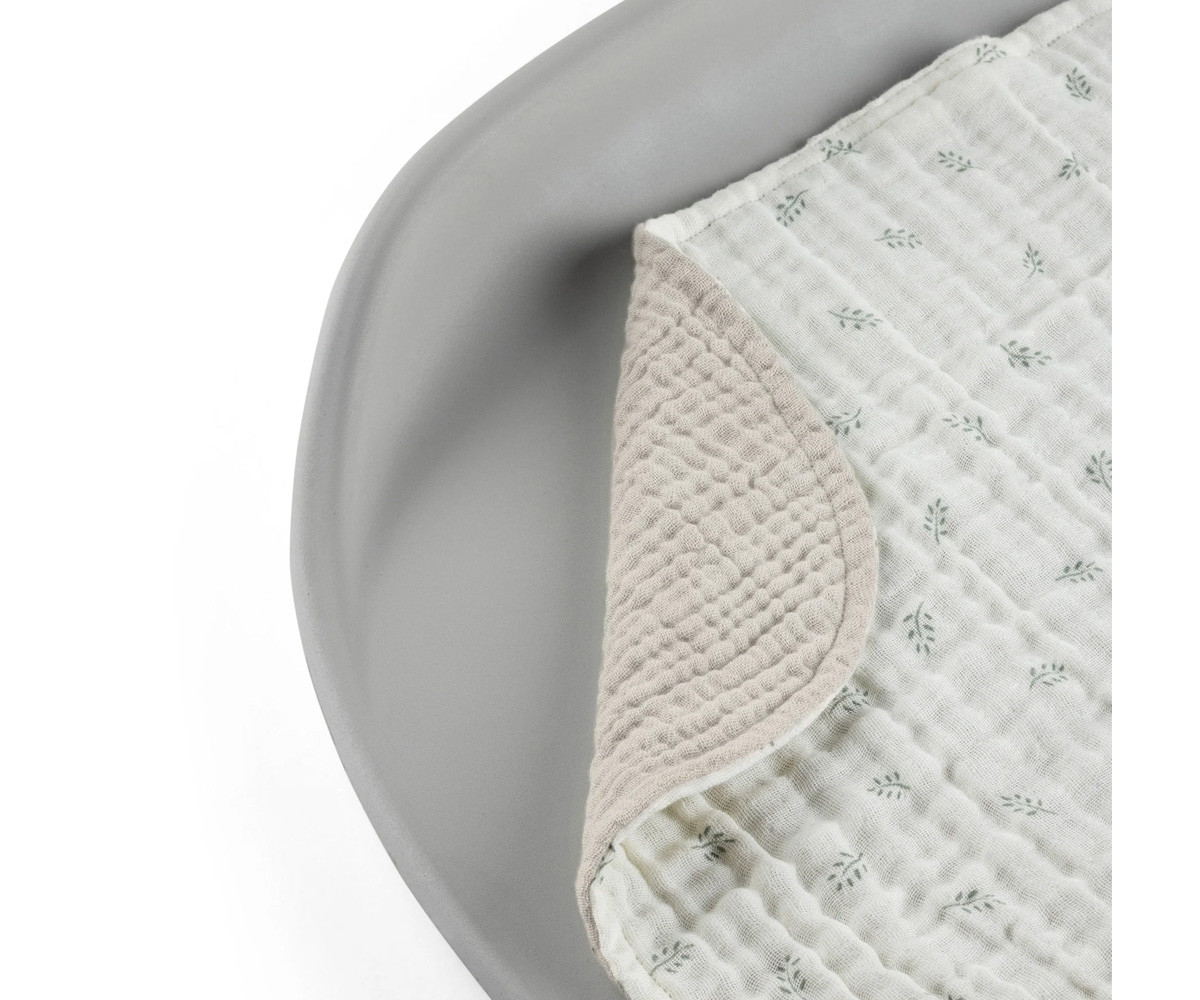 2 Cambiadores de Muselina Orgánica Sophora Leaves