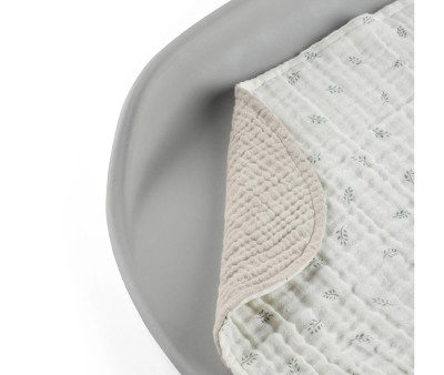 2 Cambiadores de Muselina Orgánica Sophora Leaves