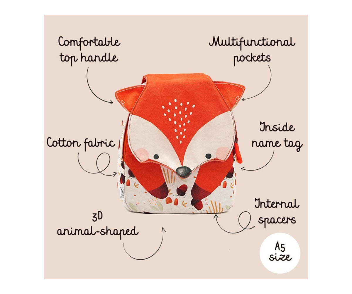 Zaino Mini Volpe Personalizzabile