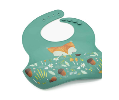 Babero de Silicona Zorro