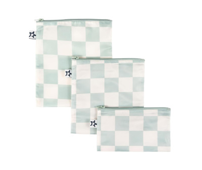Pack 3 Bolsa Snack Checkers Sage