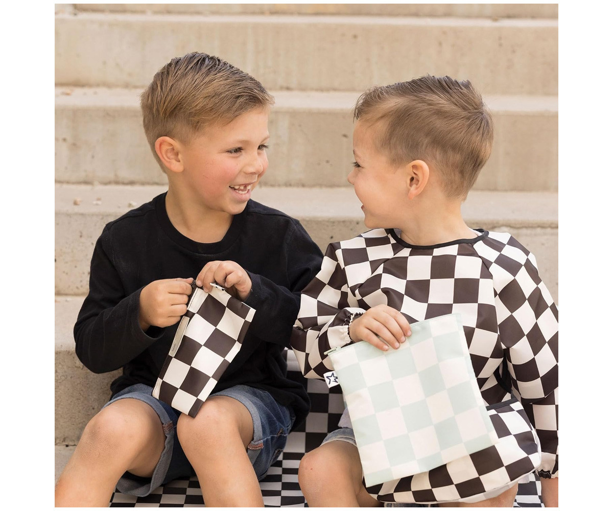 Pack 3 Bolsa Snack Checkers Sage