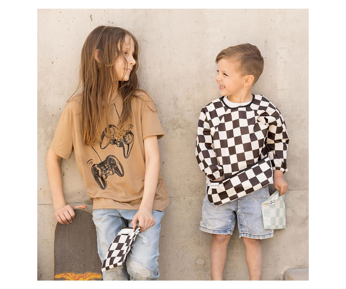 Pack 3 Bolsa Snack Checkers Sage