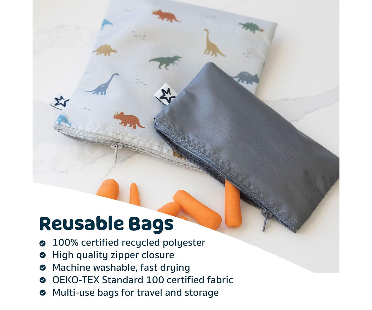 Pack 3 Bolsa Snack Checkers Sage