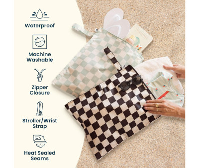 Pack 2 Bolsa Impermeables Flowers Pink