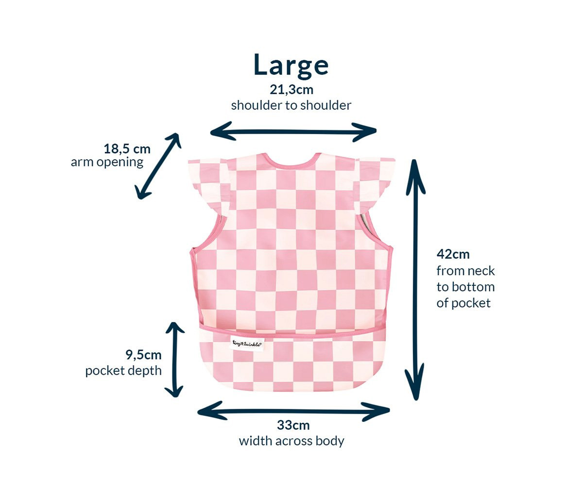 Babero sin Mangas Impermeable Flowers Pop