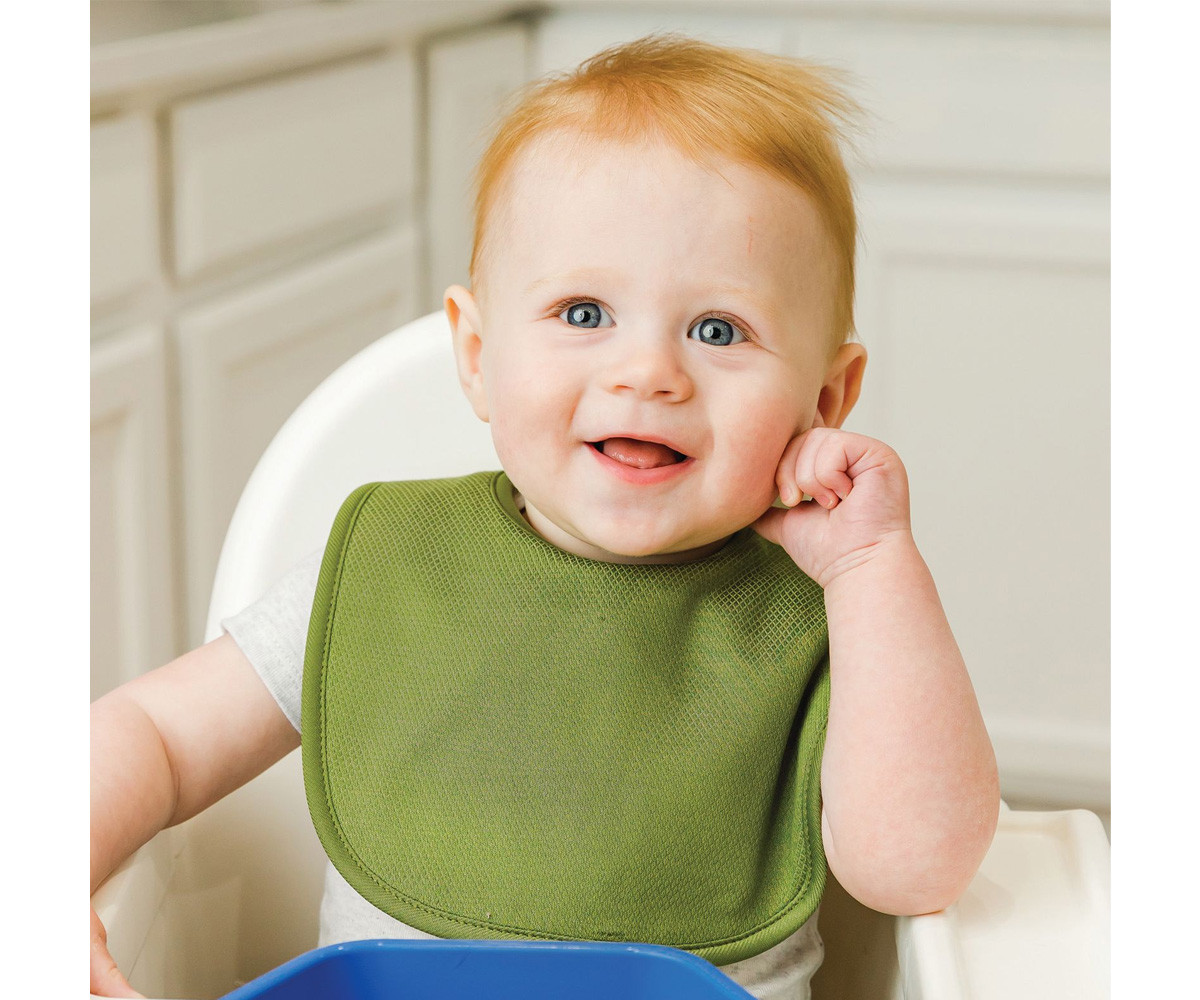 Pack 3 Bavaglini Rotondi Kaffle Denim/Mint/Grey