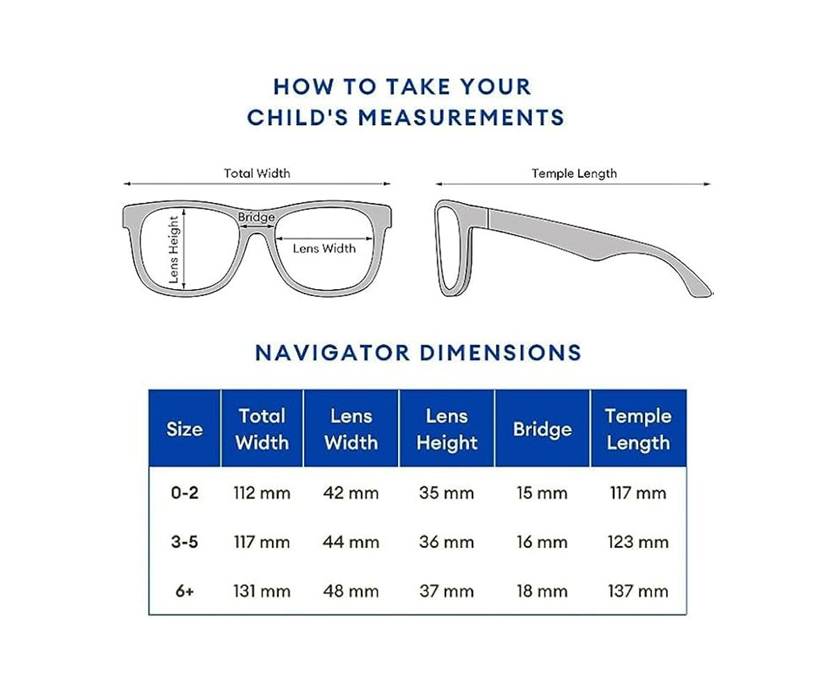 Gafas de Sol Flexibles Navigators (3-5 años) Sweet Cream Amber Lenses