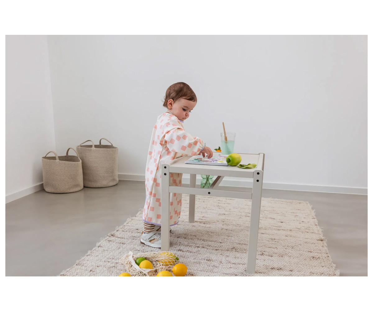 Bata de Pintura Escolar Happy Fruits Peach