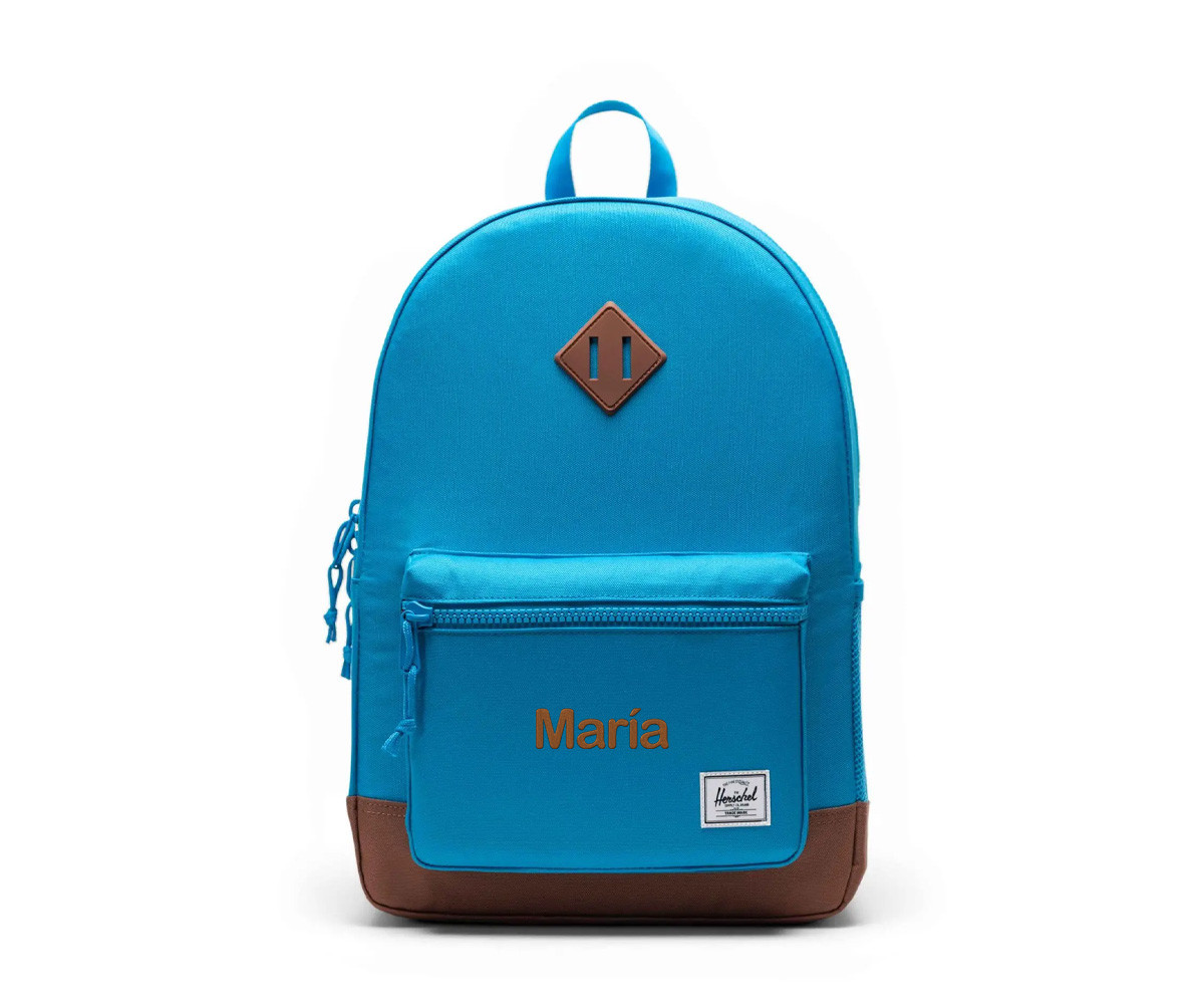 Zaino Herschel Heritage Youth New Hawaiian Surf Saddle Brown Personalizzabile